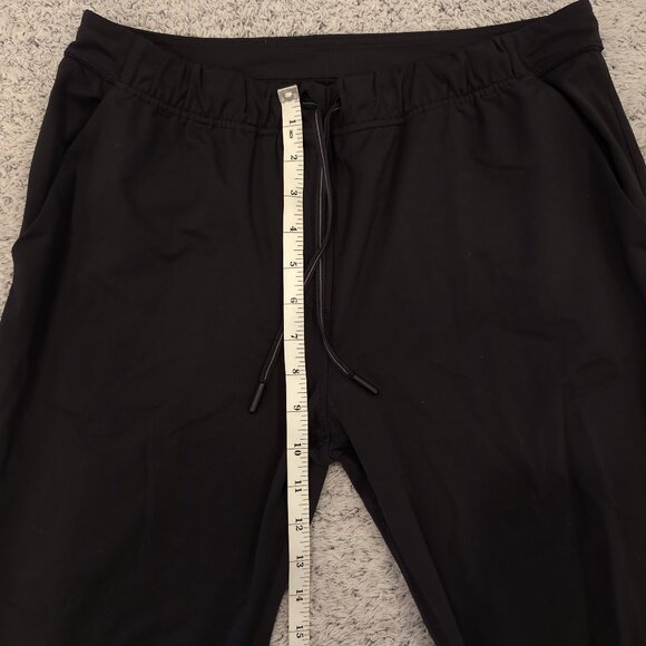 Lululemon Jet Crop Slim Pants Women's Medium Black Pull Drawstring Pockets Slim - Picture 10 of 11